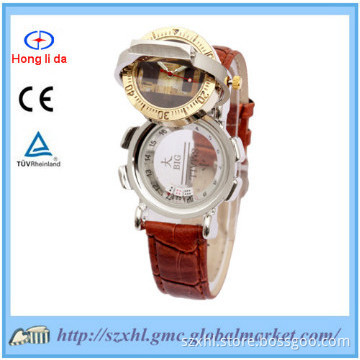 New products on china market leather souvenir  gift watch